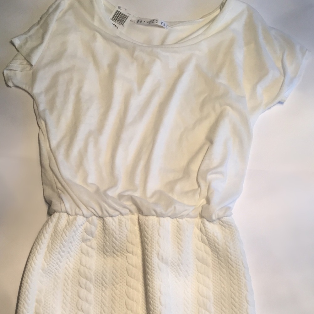 NWT Potters Pot Faux Cable Knit Dress